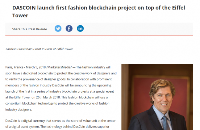 Press release example for new launch