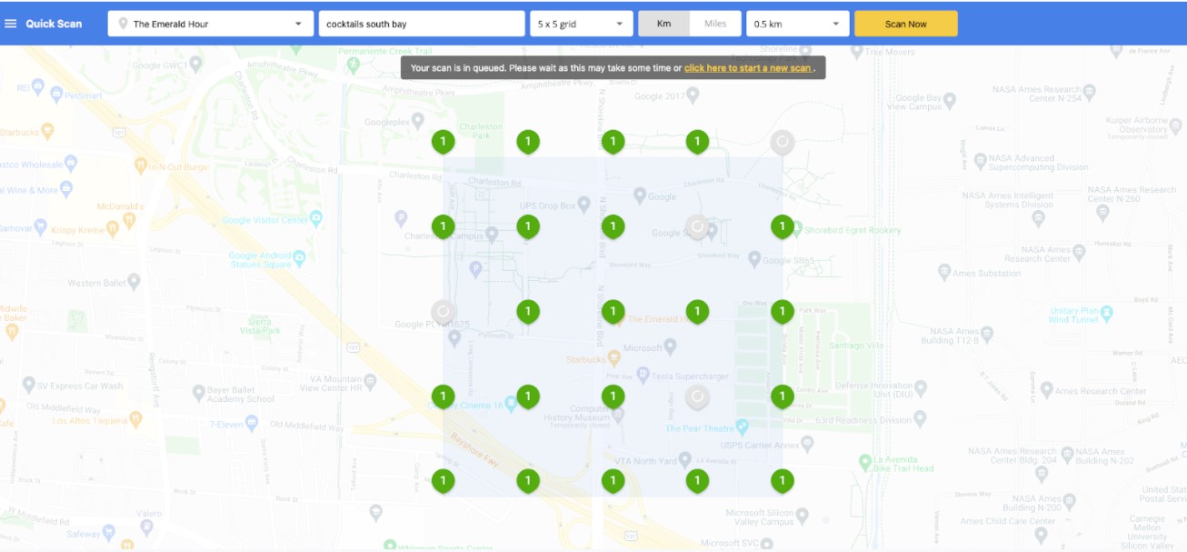 results in local rank monitoring tool like Grid My Business